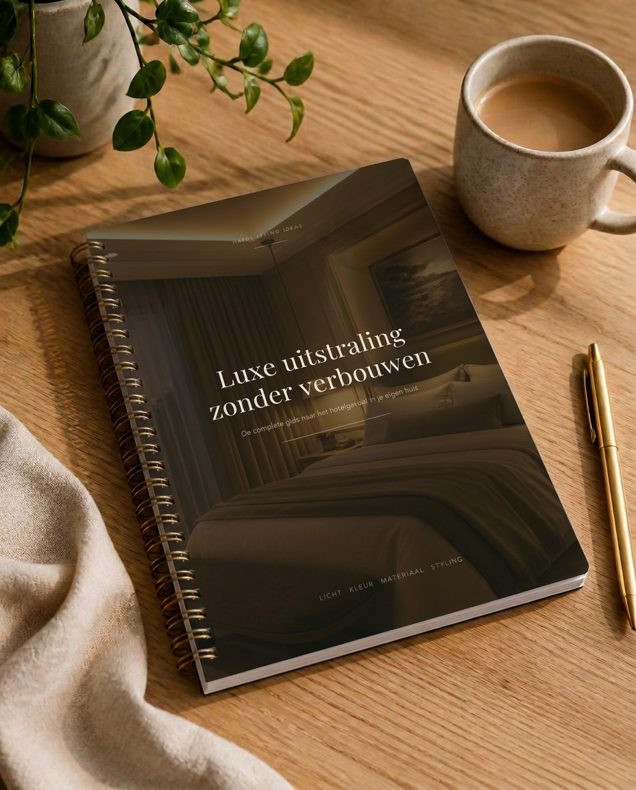 Gids Luxe uitstraling zonder verbouwen op een houten tafel